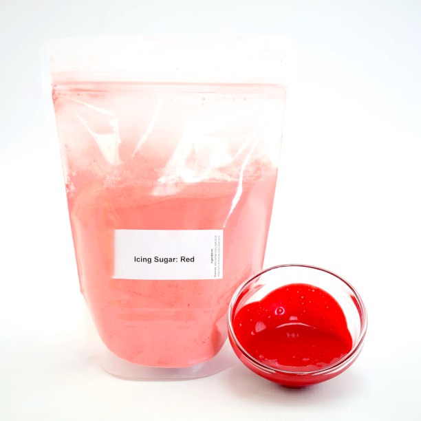 Maruti Groups Icing Sugar - Red (100g) Icing Sugar