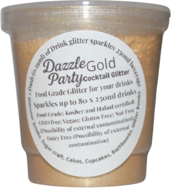 Dazzle Party Gold Edible Cocktail Glitter Glitters