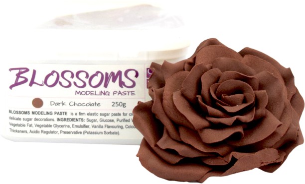 Maruti Groups BLOSSOMS Gum Paste: Artic Dark Chocolate (250g) Sugar Paste