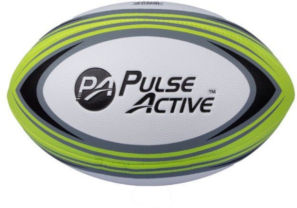 HOME GYM Rugby Ball - Sporting Accessories - Grey & Green - Single Rugby Ball