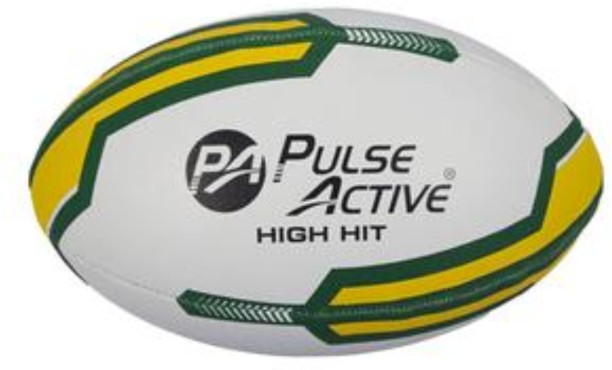 Pulse Active Ball rugby size-5 rubber pimple grip Rugby Ball - Size: 5