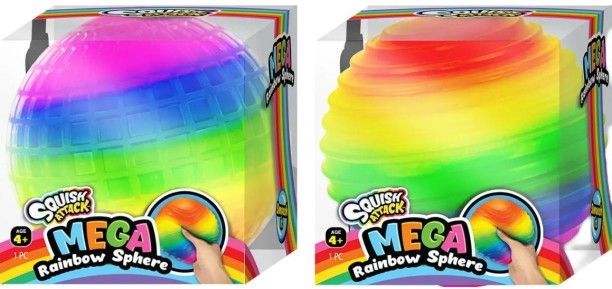 a-Ru Squish Attack Mega Rainbow Sphere Throw Ball