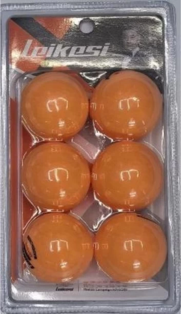 Leikesi 6-Piece Table Tennis Yellow Ball Set Table Tennis Ball