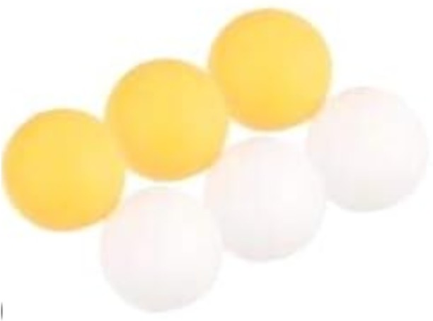 Generic 6-Piece 40mm Size Ping Pong Balls for Professional Training and Recreational Play Table Tennis Ball - Size: 1