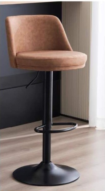 LUXY BC102 Half-leather Bar Chair