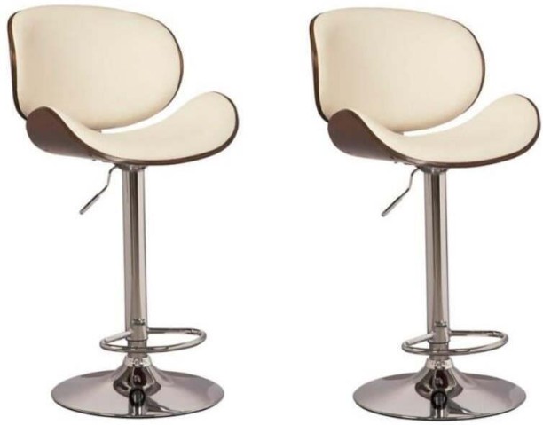 Rex M White Floki Stylish Desk Chair - Pack of 2 Engineered Wood Bar Stool