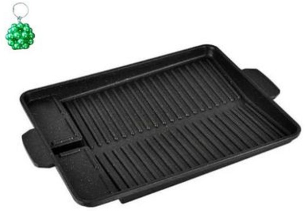 SA Trade Rectangle Grilling Plate For Stove Top And A Keyholder Electric Braai
