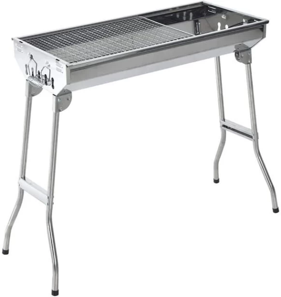 lilhe Portable Folding Large Barbecue BBQ Grill Charcoal Braai