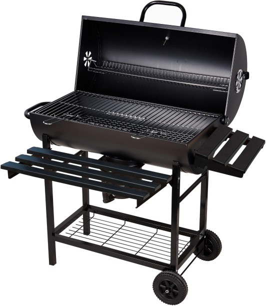 Infinity Homeware Charcoal Braai - Barrel Braai & PVC Protective Cover Charcoal Braai
