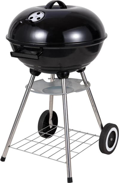 Khaos Solutions GrillMate Pro - 46cm Portable Charcoal Kettle Braai with Wheels – Ideal for Outdoor BBQ & Camping / Charcoal Braai