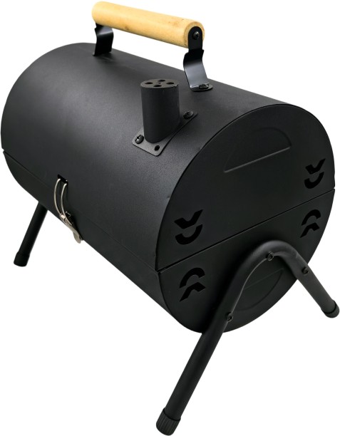 Portable Charcoal Mini Barrel Braai Grill Black AY127-027 Charcoal Braai