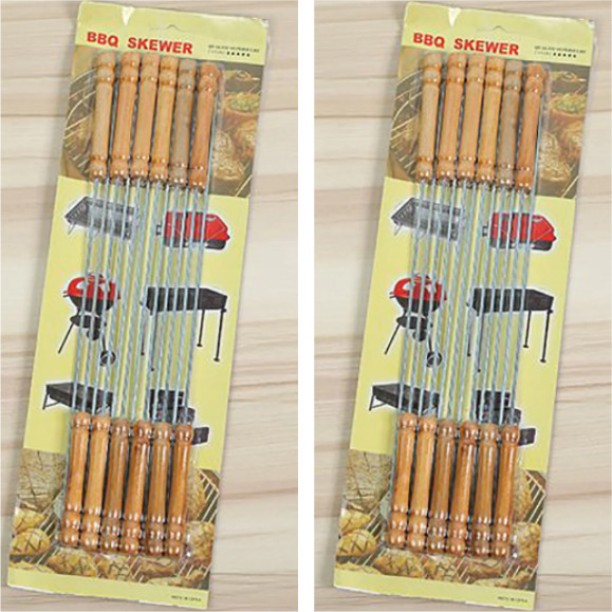 Grill Stainless Steel Skewers 24 Skewers Charcoal Braai