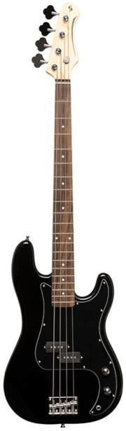 Stagg SBP30 BLK Black Electric Bass Guitar