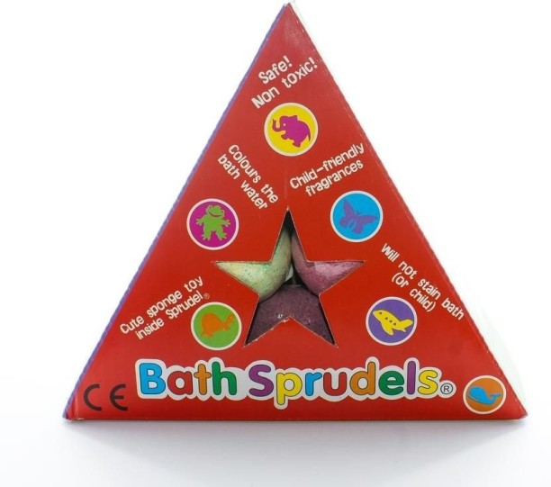 Bean People Bath Sprudels 6pc Citric Acid, Sodium Bicarbonate Bath Ball