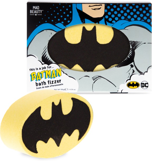 Mad Beauty DC Batman Bath Fizzer 130g Sodium Bicarbonate Bath Ball