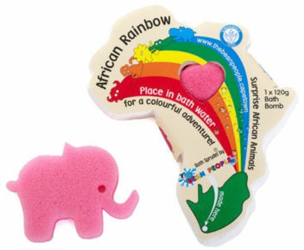 Bean people Africa Bath Sprudels Single 120g Citric Acid, Sodium Bicarbonate Bath Ball