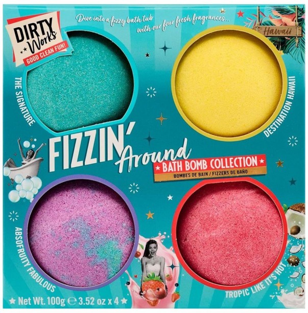 Dirty Works Fizzin Around - Bath Bomb Collection Colourring Bath Ball