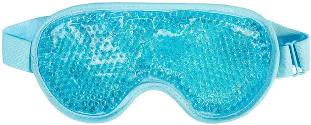 ALANES Ice Gel Eye Mask Reusable Cold Eye Mask for Puffiness Stress Relief Bath Brush For  Men & Women