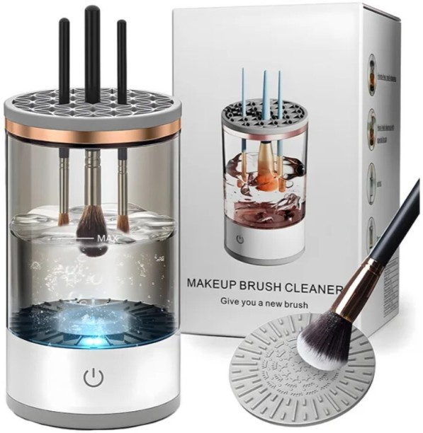 Generic 3 In 1 Electric Makeup Brush Cleaner Bath Brush For  Women