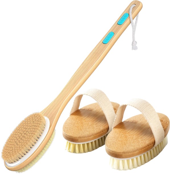 Shopnmore Body Brush, Back Scrubber For Shower, Shower Bath Brush , Wet & Dry Bath Brush For  Men & Women