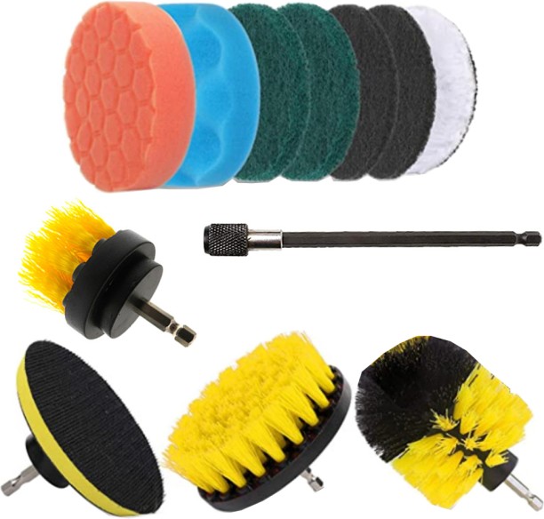 ALANES 12-in-1 Drill Brush Attachment Set for Bathroom Kitchen Tub Tile Corners Bath Brush For  Men & Women