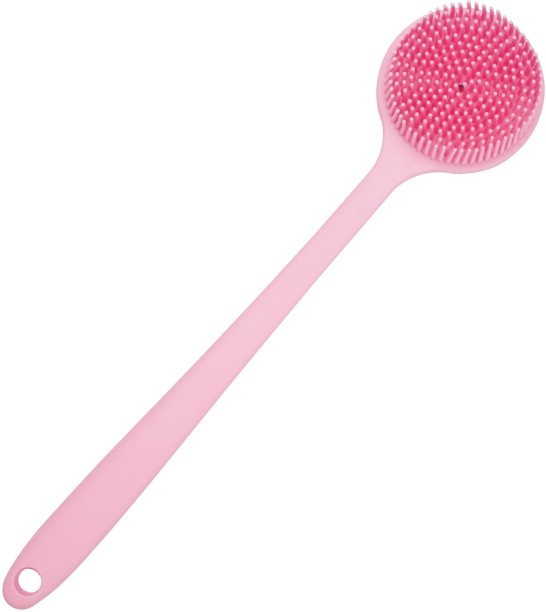 OMGift Bath Body Brush with Long Handle (Pink) Bath Brush For  Men & Women