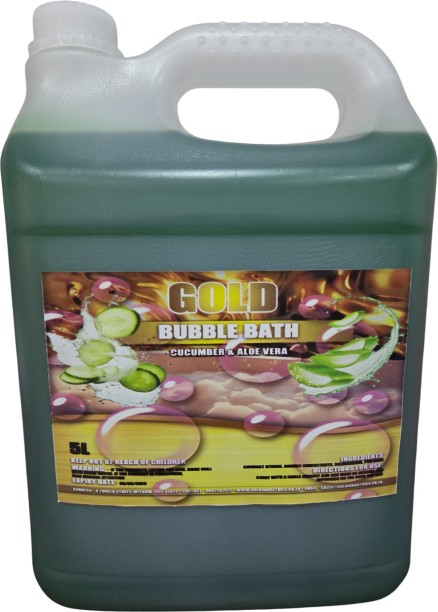 gold bubble bath - aloe vera and cucumber - 5l