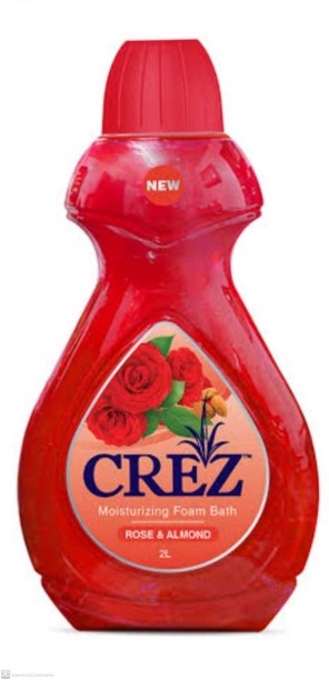 Crez Moisturizing Foam Bath 2x 2L( Rose & Almond)