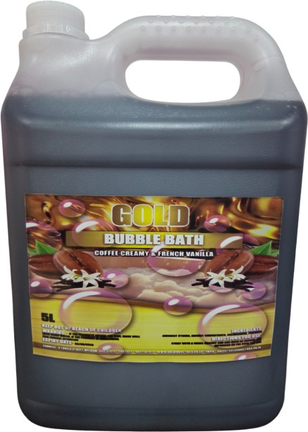 gold bubble bath- coffee creamy and french vanilla - 5l