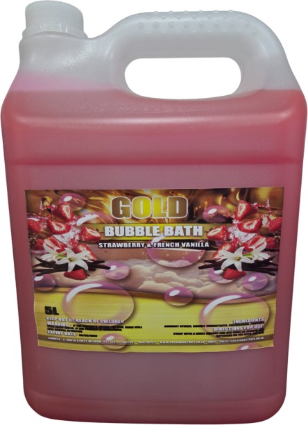gold bubble bath - strawberry and french vanilla- 5l