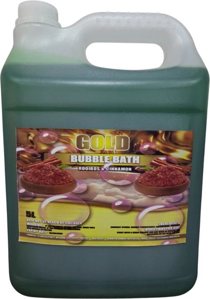 gold bubble bath - rooibos and cinnamon