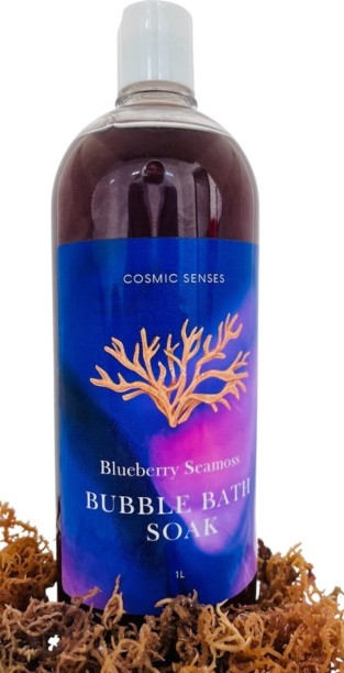 Cosmic Senses Blueberry Bubble Bath Sea Moss Soak