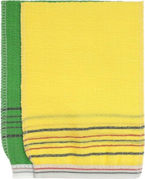 Unbranded Korean Exfoliating Body Scrub Towel – Yellow (Medium) & Green (Coarse) Bath Glove