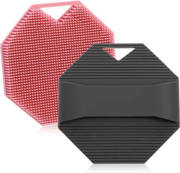 ZZBarer Ouligay Silicone Body Scrubber Exfoliator Body Scrubbers for Sensitive Skin Cleaning Sud Scrub Silicone Loofah with Ergonomic Anti Slippery Handle Travel Friendly for Men & Women Bath Glove