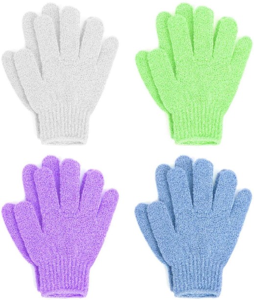 OMGift Exfoliating Bath Gloves, Pack of 4 Bath Glove