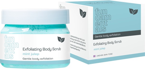 Fundamentals Skincare Exfoliating Body Scrub | Mint Jelup | Smoother Hydrated Body Skin