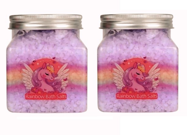 RainBow Bath Salt for Pedicure - Exfoliating Body Scrub with Dead Sea Salt for Women