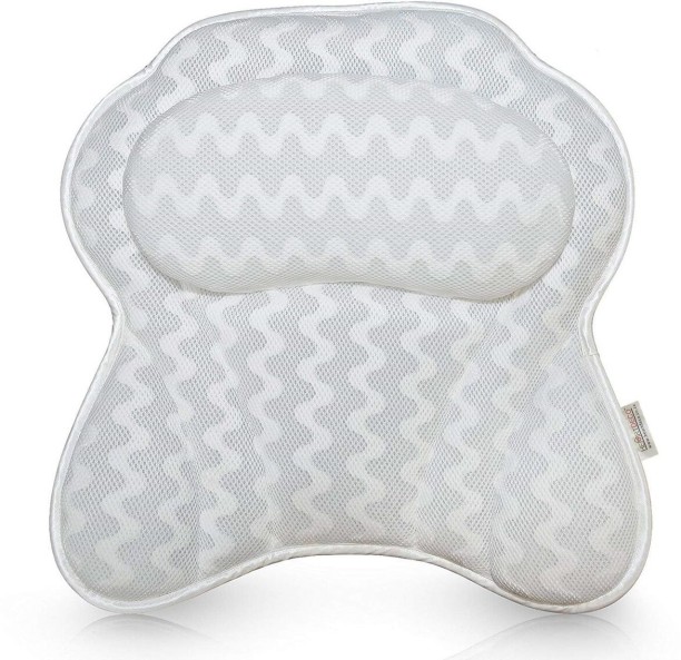 Heartdeco Luxury 3D Mesh Spa Bath Pillow Bathtub Jacuzzi Headrest Waterproof Bath Spa Pillow
