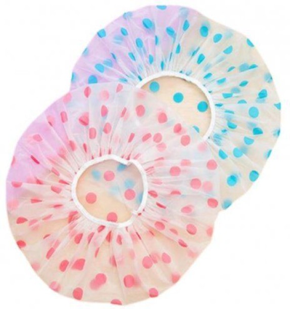 Non Branded 2 Piece Shower Caps Waterproof Bath Spa Pillow