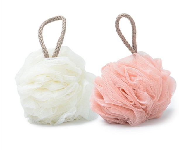 OMGift Loofah Sponge Shower Loofahs 50g Bath Sponges Mesh Balls Many Colors for Body Scrubber Exfoliator Wash Back Scrubber Bathroom Men Women - 2 or 4 Pack Scrubbers Cleaning Bathing Accessories Bath Sponge For  Men & Women