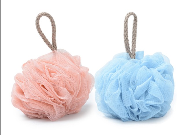 OMGift Loofah Sponge Shower Loofahs 50g Bath Sponges Mesh Balls Many Colors for Body Scrubber Exfoliator Wash Back Scrubber Bathroom Men Women - 2 or 4 Pack Scrubbers Cleaning Bathing Accessories Bath Sponge For  Men & Women