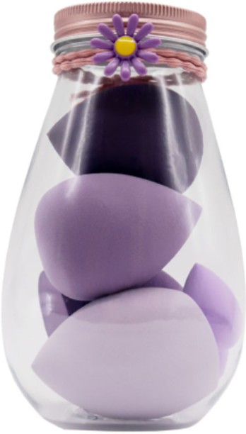 ALANES 6 Pieces-Beauty Sponge Soft Sponge For Foundation, Cream And Powder-Purple Bath Sponge For  Women