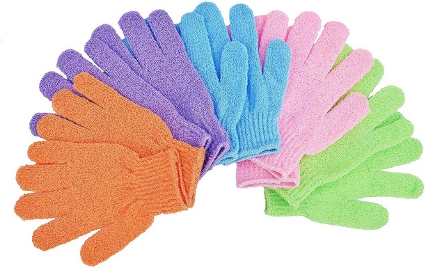 NF 10x Bath Gloves (5 Pairs) Bath Sponge For  Men & Women