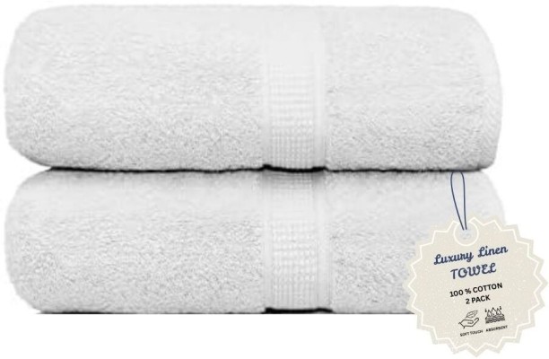 Luxury Linen (46 cm x 30 cm) Hotel Collection 600gsm Cotton Bath Sheets: Indulge in Spa-Like Luxury at Home Ultra-Absorbent, Oversized, 2-Pack, Hotel-Quality Towels Cotton Bath Sheet Towel