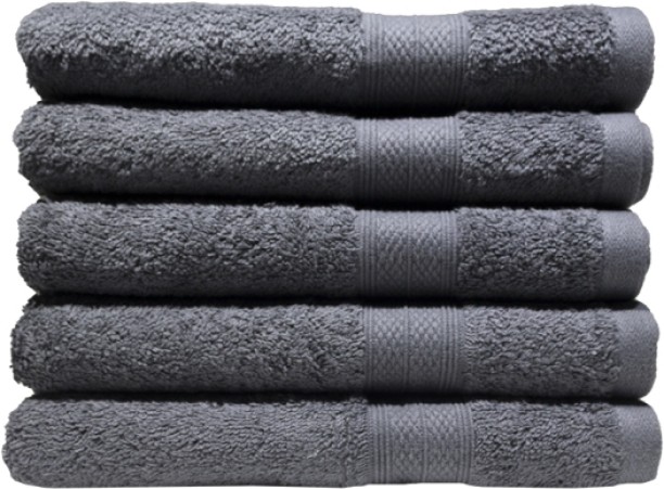 Bunty's Plush (50 cm x 90 cm) 450GSM Hand Towels - 05 Piece Pack - Castlerock Cotton Hand Towel