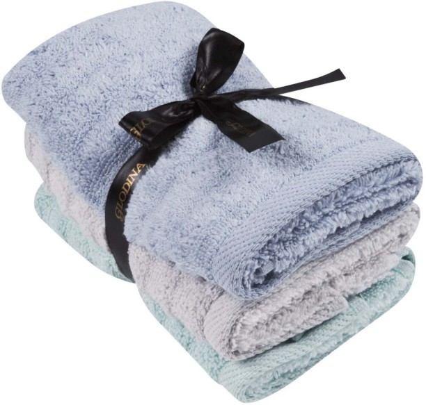 Glodina (4.3 inch x 6.7 inch) Onda Cotton Guest Towel Set