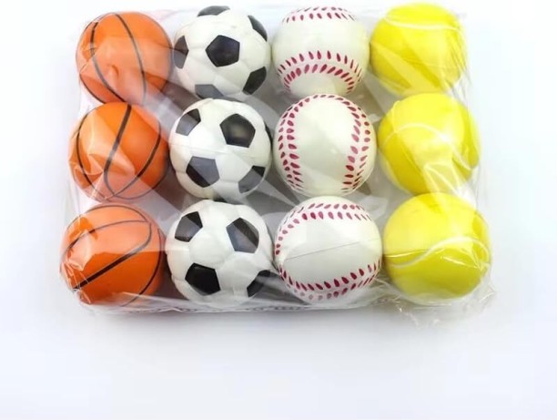 Awesome Mini Foam Mixed Balls (Pack of 12) Bath Toy
