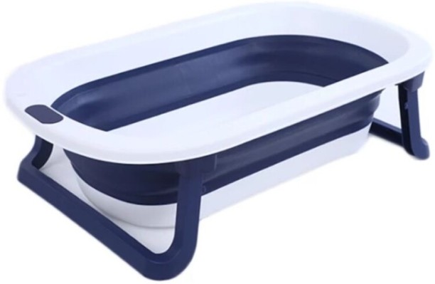 Generic Baby Bathtub collapsible folding - Blue