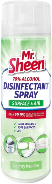 Mr. Sheen Disinfectant Spray Surface and Air Country Meadow