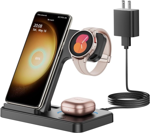 Flycross Charger for Adaptive Charging 1 A Multiport Battery Charger with Detachable Cable